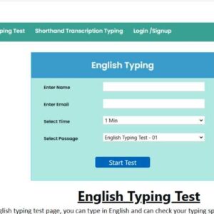 Best Platform for “Online Typing Test in English”