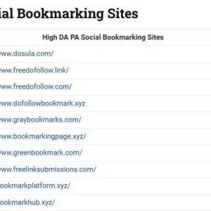 Link Building : 140+ Free Do-follow Social Bookmarking Sites for SEO