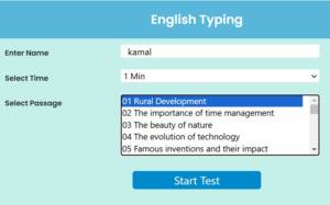 english typing