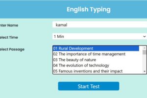 english typing