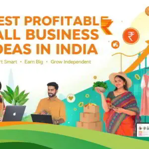 a_modern_vibrant_digital_illustration_showing_five Best Profitable Small Business Ideas in India